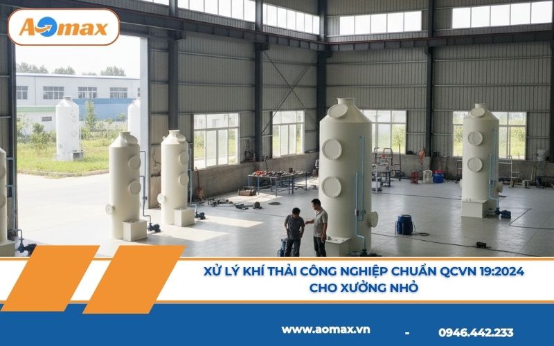 Xử lý khí thải công nghiệp chuẩn QCVN 19:2024 cho xưởng nhỏ
