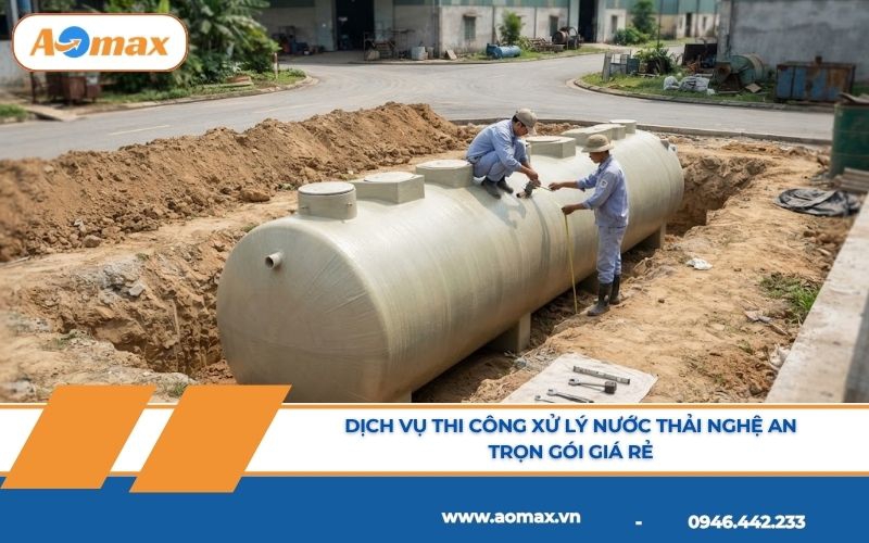 Dịch vụ thi công xử lý nước thải Nghệ An trọn gói giá rẻ